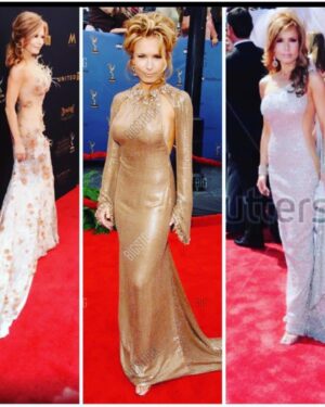 Tracey E. Bregman Instagram - I know @therealstafford only challenged me to 3 decades on the red carpet  but here’s 4! As I get ready to celebrate #41 tomorrow on @youngandrestlesscbs Thanks to @mark_zunino for most of my @daytimeemmys looks and @sencouture @herveleger @soniaete_couture Fashion is a fun thing! I now challenge @jesswaltonyr @real_jchapman to do the same! 💖❤️