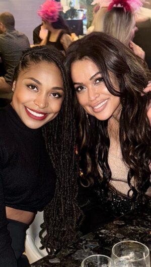 Tracey Edmonds Instagram - Thank you @fsdenver for bringing me out to help celebrate your new #MontanaEscobdida Bar!  The dinner at @edgesteakhouse and our time at the bar after was SO MUCH FUN! 🔥 The bar was SO ALIVE lwith the post-game and Derby crowd. LOVED that i got to do it with my beautiful Colorado Sis @mrscierac!  Love you Girl! 😘❤️ #weekendvibes #liveyourbestlife #AquarianWomen