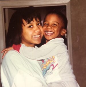 Tracie Thoms Instagram - I have a baby brother, and his name is Austin. And he’s the best baby brother ever. And today is his birthday! And I love him lots and lots! @a_manthedj_ , I’m so lucky that I hit the jackpot in the sibling dept, and mom and dad @donaldthoms gave me you! Have the best birthday ever!!!!!