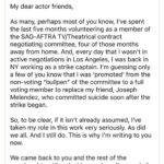 Tracie Thoms Instagram - So much misinformation swirling about. AI is worrisome, sure, but this at least requires our consent and compensation. If this doesn’t pass, we go back to the 2020 deal, which had NO protections at all. AI is here, guys. So many of you all loved it when you willingly gave away your photos (for free) to see what you looked like in high school a few weeks ago. We can’t stop it. SAG doesn’t even have the power to do so. It’s above them. I’d rather have some protections than none. But don’t take my word for it. Read this, from one of our negotiators…. I’m voting yes. And I thank our negotiators for fighting hard for us. Thanks @drew_droege for sharing.