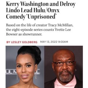 Tracy McMillan Instagram - You guys! Remember how my actual job is being a television writer -- when I'm not hosting a reality show about relationships or here on Instagram making videos about relationships? Well, I'm thrilled to share the news that I created a show starring the one-and-only @kerrywashington! And it's kind of about, um, relationships. (Surprise!) It's called "Unprisoned" and it's based on my life (sort of) where a dad gets out of prison after 16 years and goes to live with his daughter who is a therapist and social media influencer (that part didn't happen irl, because BOUNDARIES) and her teenaged son. It's about forgiveness, and trust, and healing, and generational trauma. And it's a comedy! Kerry is a revelation -- not only one of the most awesome human beings I have ever had the pleasure of collaborating with -- but also funny and compassionate and insightful and kind of my actual therapist, plz don't tell her that. Delroy Lindo is irresistible and deep as a my-dad-like character. We shot a pilot last month, and we start shooting the series on Monday! More than 6.5 million people have an immediate family member in jail or prison as we speak -- I've been one of them almost my entire life. "Unprisoned" is our story. You can watch it on Hulu, probably this fall.