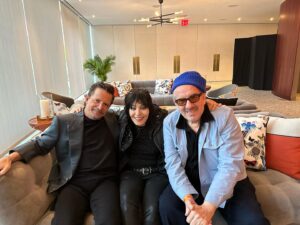 Tracy Pollan Instagram - Doesn’t get a lot better than this trio! @joanjett and @elviscostello at the opening screening of STILL last night