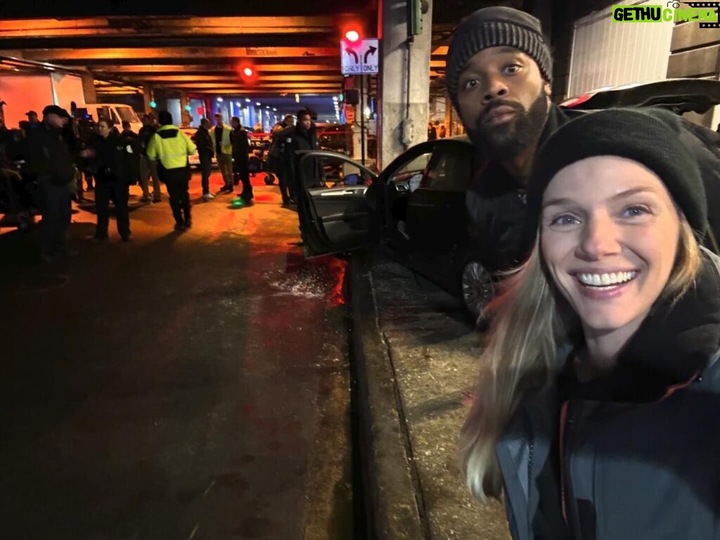 Tracy Spiridakos Instagram - Lower Wacker, where cell service goes to die (IYKYK) #yesweareworkingonasaturday #chicagoPD