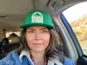 Trieste Kelly Dunn Instagram - Great road trip to southern Utah. TY @zioncycles for the cool hat & fixing up my bike! I can almost keep up with my dad now. 🏜🌵🚵‍♀️ #zionnps #slickrock #churchrocks #utahgram