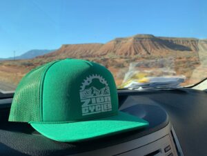 Trieste Kelly Dunn Instagram - Great road trip to southern Utah. TY @zioncycles for the cool hat & fixing up my bike! I can almost keep up with my dad now. 🏜🌵🚵‍♀️ #zionnps #slickrock #churchrocks #utahgram