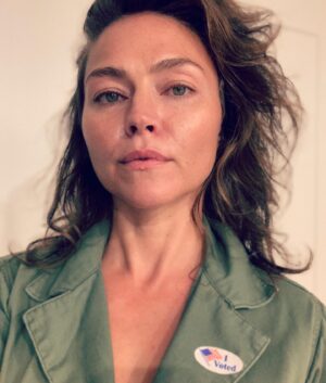Trieste Kelly Dunn Instagram - 🗳🇺🇸🗳💙 Been waiting a long time to do this, with varying degrees of Arya Stark revenge fantasies playing out in my head. I moved in time to vote in NC, the very first state I ever voted in. All you need is proof of address (bill, pay stubs etc) 30 days or more of residency & you’re DTF. Here’s my last minute plea with folks: please take nothing for granted. Polls don’t win elections. There are forces at work & we can’t anticipate every crazy ass thing that might go down the next few days.  Fight for every single vote. We don’t have to convince our  Trump uncles to vote Biden but there are practical ways to help folks who have voted blue in the past, show up to the polls. Today I met one guy who seemed confused why I was at his door asking him if he had a plan to vote. I told him I’m with New Hanover Democrats & asked if he needed help or voting info. He said “wait you’re with Democrats?? Who is the democrat again??” I said Joe Biden and he said “oh yea yea yea of course I would vote for him” then he asked when voting was over. I gave him the address & hours of his early polling site which was half a mile away. He didn’t realize it was so close. He thanked me for reminding him and told me he would take his wife.  Everyday there are moments like that & all the tedious work is worth it. It’s nuts and bolts shit & sometimes just getting super basic information to people. It’s not sexy but it  helps!

.
#ncvoter #bidenharris2020