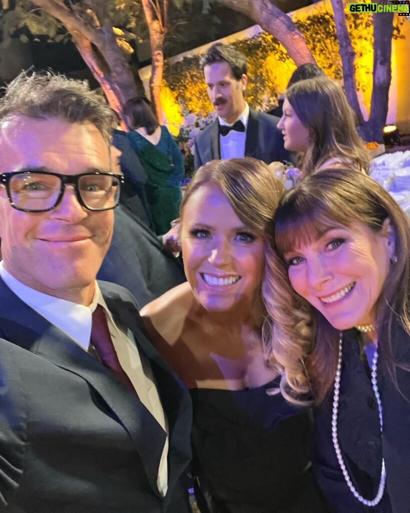 Trista Sutter Instagram - When I applied to be on a new reality show back in 2001, I could never have guessed how that one decision would change my life. 22 years later, I get the honor of being included as a guest at another GORGEOUS ceremony (in large part because of one of my VERY favorite people - @mindyweiss !), celebrating the sweet love of @goldengerryturner and @theresa_nist with the family I created with @ryansutter by my side. The world of @bachelornation is a crazy one sometimes full of drama and heartbreak, but it is one that I am wholeheartedly grateful for. I love these people and to reunite with and meet so many while we all celebrated another love story made me so happy! Congratulations Gerry and Theresa!! 💛 💛💛 Dress: @petalandpup Glam: @emmawillishmu @beautybynorad #goldenbachelor #ilovelove #bachelornation
