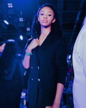Troy Leigh-Anne Johnson Instagram - thank you so much for having me @blessbybless @blessmaz @lafw the show was amazing! 🤍🤍🤍
