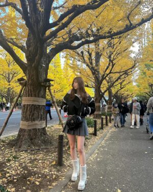 Ui Mihara Instagram - いちょう並木最高だった