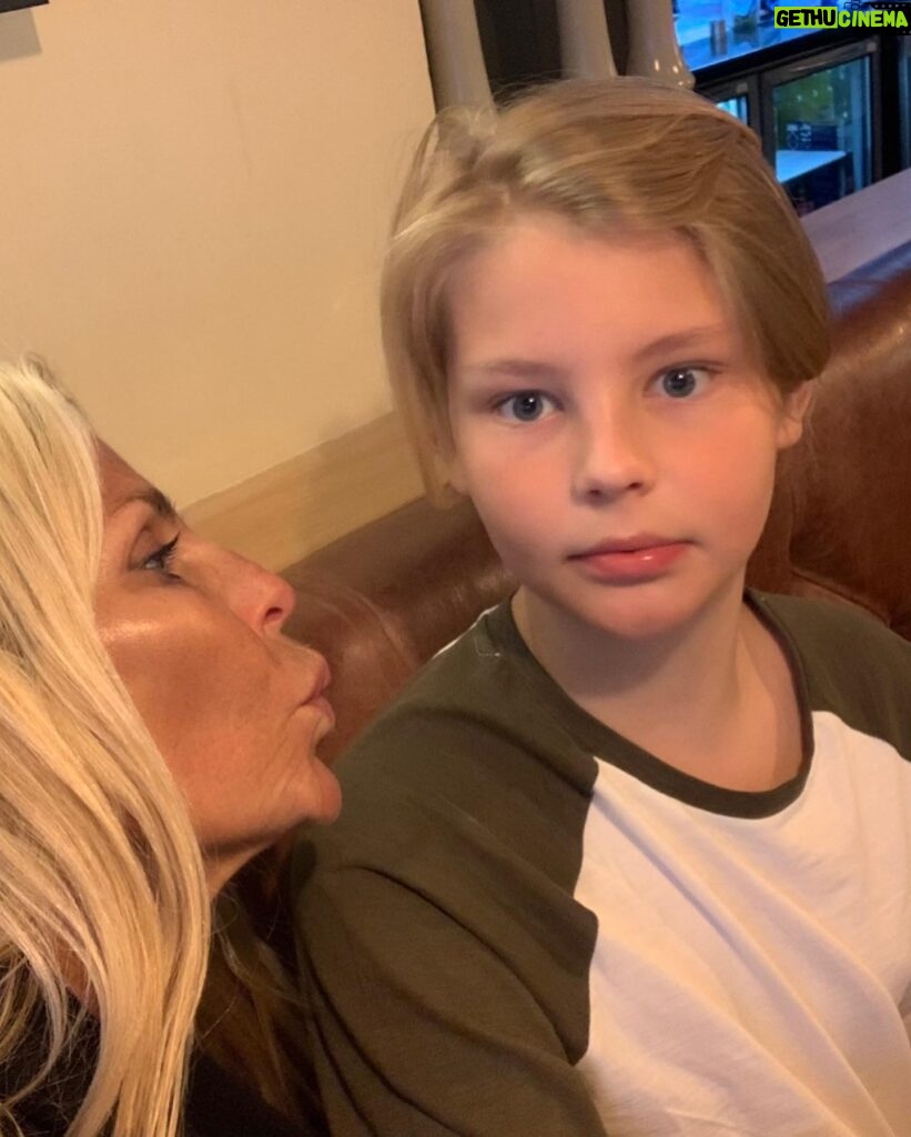 Ulrika Jonsson Instagram - And just like that. You’re 14. My darling son, you’re becoming quite the lovely young man. You’re funny; kind; empathetic; caring; expressive; creative; musical and polite. Our relationship has grown in depth and breadth this past year - something I thought might not be possible with the distraction of siblings and life’s ups and downs. But apart from the terrible jokes you tell; the odd dance you do with puberty which enrages your normally calm demeanour; and your inability to flush the toilet, you’re pretty damn perfect. Some might say I saved the best til last. I couldn’t possibly comment. Happy Birthday, my guitar-loving, @starwars worshipping, @glastofest diehard kid! We love you! ❤️ #malcypalc #14