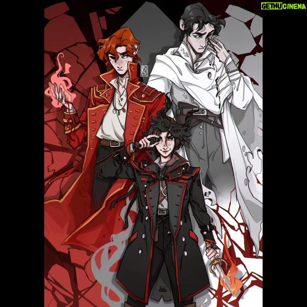 V. E. Schwab Instagram - The three that started it all. The prince, the thief, and the servant. The smuggler, the pirate, and the king. The brother, the magician, and the saint. 20 days. 🎨 by @roitssomething #veschwab #shadesofmagic #threadsofpower #kellmaresh #lilabard #hollandvosijk
