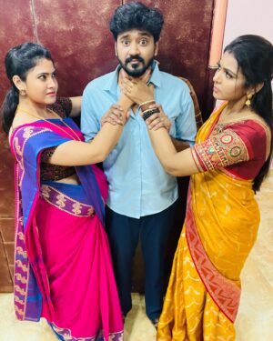 VJ Mounika Instagram - Caption….? 

Poni c/o rani Mon to sat 8:00 pm