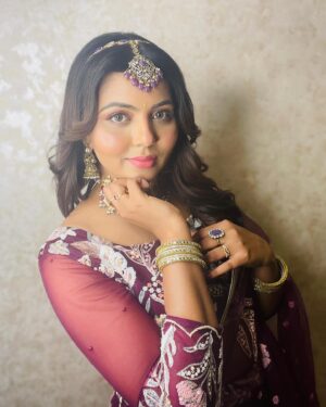 VJ Mounika Instagram - 🎆 #nofilter 

Makeup and hair : @honeylang_makeup_artist 
Jewellery: @chennai_jazz