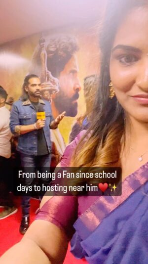 VJ Ezhilarasi Instagram - I’m a very big fan of @silambarasantrofficial sir since childhood , Bt many use to tease me (including my family members,) wen I was in my school days, so literally I hided my emotions to them cuz I was afraid they might tease me very badly & they might judge me bad nu I won’t tell anyone I like simbu sir nu..Bt now I’ll tell the world no matter how they judge me, I’m ur biggest fan @silambarasantrofficial sir♥️ Love u for who u are✨ one main things I learned from u is ethana vaati & evlo Peru nee tohthuta nu sohnaalum, we should never give up on ourselves✨ this was a much needed lesson I learnt from u sir.. Lots of love & respect to u ♥️