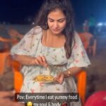 VJ Ezhilarasi Instagram - We think we are in love🙈 food & me ♥️🤪😂