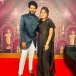 VJ Kalyani Instagram - Red Carpet with @vj_kalyani 😍😍😍 Costume @adore_inspire_me #vikatanawards #cinemavikatan #vikatan #cohost