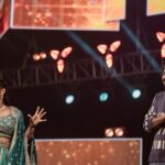 VJ Kalyani Instagram - Swipe>>> 💛 (DO NOT MISS THE LAST PIC‼️ Or may be the pics on the wholeee🙈) ... Yet an other massive show with stellars @sivakarthikeyan @sreeleela14 @actorsathish @iambababaskar Anantara'24 Thankyou for all the loveee DSU💛💛 Breaking the blues with @lithas_rentals 📸: @balaartphotography thankyou, loving the work! #host #collegeculturals #gratitude #sreeleela #sivakarthikeyan #actorsathish #bababaskar #fun #vjkalyani🎤