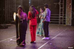 VJ Kalyani Instagram - Swipe>>> 💛
(DO NOT MISS THE LAST PIC‼️
Or may be the pics on the wholeee🙈)
...
Yet an other massive show with stellars @sivakarthikeyan  @sreeleela14 @actorsathish @iambababaskar 
Anantara'24 Thankyou for all the loveee DSU💛💛

Breaking the blues with @lithas_rentals 
📸: @balaartphotography thankyou, loving the work!

#host #collegeculturals #gratitude #sreeleela #sivakarthikeyan #actorsathish #bababaskar #fun #vjkalyani🎤