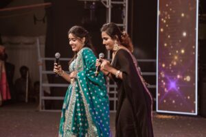 VJ Kalyani Instagram - Swipe>>> 💛
(DO NOT MISS THE LAST PIC‼️
Or may be the pics on the wholeee🙈)
...
Yet an other massive show with stellars @sivakarthikeyan  @sreeleela14 @actorsathish @iambababaskar 
Anantara'24 Thankyou for all the loveee DSU💛💛

Breaking the blues with @lithas_rentals 
📸: @balaartphotography thankyou, loving the work!

#host #collegeculturals #gratitude #sreeleela #sivakarthikeyan #actorsathish #bababaskar #fun #vjkalyani🎤