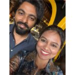 VJ Tara Instagram - Got this classy set from @fashionskiya 😅 swipe ➡️ see the reactions and had wonderful funfilled conversation with @gvprakash and @gourigkofficial during #adiye promotions 🎉✨ . . #shootday #ootd #weaternfashion #vjtara #funday