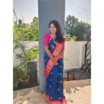 VJ Tara Instagram - Happy diwali 🪔🎆 . . Saree: @srijeyamsarees Blouse: @_barnali_fashion_ Jewel: @aarvee.chennai #saree #ethinicwear #traditionalwear #ootd #diwali