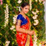 Vaishali Raj Instagram - ❤️ love for this saree & jewellery is 🫶🏻 . . . Jewellery by @emmadi_silver_jewellery Shot by @they_call_me_keshu #love #for #saree #neverending #red #blue #traditional #vibes #vaishaliraj #instagood