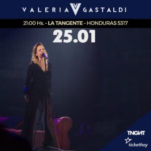 Valeria Gastaldi Instagram - Que lindos mensajes de este show y esta fecha tan importante!! 25-01-2020 los espero en La tangente ❤️ 📸photo @rs.garcia