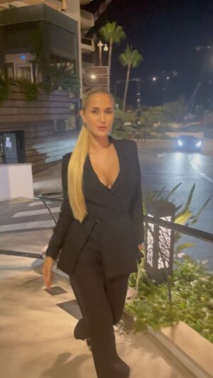 Valeriya Merkouchenko Instagram - Monaco by night 😍 #monaco #love #fashion @yanabelyaeva.official