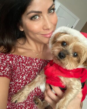 Valery M. Ortiz Instagram - HAPPY. Valentines Day.
.
.
Myli and I are on another lil adventure and as I sit here and look at her little eyes and smell her stinky lil breathe through all her hacking (iykyk😝) I can’t believe all the things we’ve experienced together.
Her 15th bday is coming up soon so I’m in my feelings about that lil nugget and our journey! 😍🐶
.
And also *thank you*. Your texts, calls, printing of script, voice mails, everything…I feel so loved. We ARE love. Every day.
.
.
.
.
.
.
#SkeletonsInTheCloset #ValentinesDay #Vegas