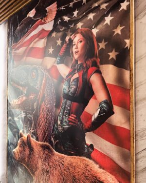 Valorie Curry Instagram - How did y’all like Firecracker’s interior design?

But seriously, this WWII bomber pinup art was incredible. Might need a (smaller) version of my own.
 
If only you guys could have seen just how many gators were in that apartment….