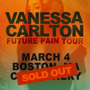 Vanessa Carlton Instagram - The Future Pain Tour is fast approaching in March and the Boston show is now sold out! Get your tickets for the other dates on the tour at the link in bio.