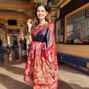 Vanessa Cruez Instagram - Sun kissed Me... And 
My Director Sir kissed his Bride.. (3rd Pic😂)

#vanessacruez #vanessa #wedding #weddingbells #awaited #seizethemoment #saree #red #black #pangkor #smile #happiness #blessing #morningwedding #earlymorning #whatiworetoday #whatiwore #makeuplover #selfcare #makeup #makeuplife #july #seven #weddingstyle #director #artist #actor #industry #movie #sunkissed