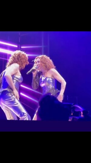 Vanessa van Cartier Instagram - One of the highlights of my career is performing as the impersonator of the one and only Natalia in her concert 20 years Natalia❤️Thank you, @royjulen , for being such an amazing choreographer! I am mesmerized when I see you work, not only because of your talent but also because of your wonderful smile. Thank you, universe, for making this happen❤️

@nataliamusic @vanessavancartier 
Outfit @nickyvankets 
Wig @ginohairandmakeup 
Choreo @royjulen 

#natalia #20yearsnatalia #lottoarena #concert #drag #dragqueen #celebration #birthday #impersonation #nataliadruyts #queens #showtime #live