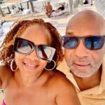 Vanessa Bell Calloway Instagram - Happy Valentine’s on the beach with my Ride or Die @bowcal But as @starjonesesq says “Why we gotta die” lol 😂 you’re my #BFF, my #babydaddy #theloveofmylife So happy to be on the beach with you chillin this #valentines day!! May God continue to bless us and our family @ashcaliway @allyycali @zprince.co and everyone else!!!💕💕💕