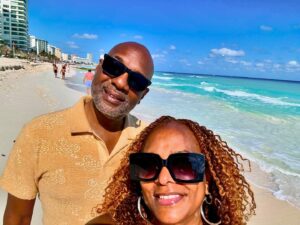 Vanessa Bell Calloway Instagram - Happy Valentine’s on the beach with my Ride or Die @bowcal But as @starjonesesq says “Why we gotta die” lol 😂 you’re my #BFF, my #babydaddy #theloveofmylife So happy to be on the beach with you chillin this #valentines day!! May God continue to bless us and our family @ashcaliway @allyycali @zprince.co and everyone else!!!💕💕💕