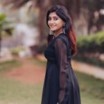 Vasanthi Krishnan Instagram - 🖤🖤🖤 outfit: @navyasri_mandava Click by: @absolutelyrahul