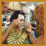 Ve Neill Instagram - Look at that crummy old makeup trailer we were in. We shot in Florida and it was always breaking down in that awful wet heat there. We kept JD cool with a cool suit and when that didn’t work we had a portable air conditioner. We would put the tube up his wardrobe to cool him down. Here’s some inspiration from the movie Edward Scissorhands! From old age makeup to prosthetic facial cuts, this movie has a lot to offer for this challenge. What movie are you picking for your submission? ••••••••••••••••••• The winner will get a chance to be in an @legendsmakeupacademy class taught by Ve Neill herself! ••••••••••••••••••• Rules: -Follow @vesfavoritebrushes , @therealve , and @legendsmakeupacademy on Instagram. - Recreate an FX or makeup look from one of the iconic films Ve Neill has worked on (full list on her IMDB).  We will also be posting inspo/reference photos regularly. - Name in your caption, or show what Ve's Favorite Brushes you’ve used! ^^ It is mandatory to use at least 1 Ve’s Favorite Brush in your look. We will be posting discount codes on our story randomly from now (September 1st) to Halloween. Be sure to turn on story notifications! - Tag @therealve and @vesfavoritebrushes in your post and use #VFBVeNeillHalloween in your caption Which Ve movie are you going to pick? ———————————————- Do not respond to any scam accounts! @therealve and @vesfavoritebrushes are the only valid accounts that would contact you. Do not give your information to any other accounts. Ends October 30th and the winner will be announced November 1st ❗️US Domestic only❗️ #makeup #fx #fxmakeup #fxmakeupartist #veneillmakeup #veneill #specialeffects #specialeffectsmakeup #makeuptutorial #makeupartist #johnnydepp #edwardscissorhands #timburton