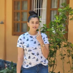 Veena Ponnappa Instagram - Done My Duty as an Indian Citizen and it's now time for You all to do Your Duty @veena_ponnappa_vnaa 🗳😊

#veena #veenaponnappa #coorg #indian #instagram #goodafternoon #hometown #votenow #indiancitizen #loksabhaelection2024 #voted #vote
