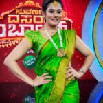 Veena Ponnappa Instagram - "The Elegance in Saree Never goes Out of Style" @veena_ponnappa_vnaa 🥳🥰💕 @starsuvarna #dussehra #veena #veenaponnappa #renukayellamma #kannadaactress #shootmode #sareelove #kannada #specialpromo #starsuvarna #beingme #kannadaserial #sandalwood #actor #traditional #nammakannada #kannadaserials #jewels #actorlife #sareelove #nammadussehra #helloworld #dussehraspecial #suvarnaserials #greensaree