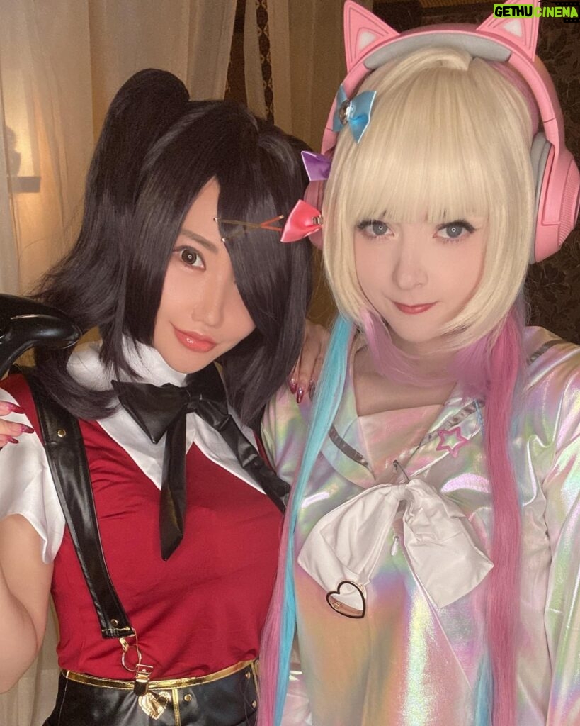 Venus Palermo Instagram - First Yuri cosplay with the beautiful @comacomachi3 🎀 Ame and KAngel are from the game NEEDY GIRL OVERLOAD 🧸 NOW ON FANSITE 💕 (link in bio 👀)