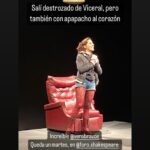 Verónica Bravo Instagram - Se acabó #visceral el lugar de mayor miedo, vulnerabilidad y gloria que conozco. El teatro me constituye y me rompe. Gracias @adrian_f_vazquez por escribir algo tan bonito, @carlospatrickcasanova por nunca dejarme sola y a los que fueron, por haber ido. Deseemos fuerte que la historia viva por siempre.