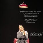 Verónica Bravo Instagram - Se acabó #visceral el lugar de mayor miedo, vulnerabilidad y gloria que conozco. El teatro me constituye y me rompe. Gracias @adrian_f_vazquez por escribir algo tan bonito, @carlospatrickcasanova por nunca dejarme sola y a los que fueron, por haber ido. Deseemos fuerte que la historia viva por siempre.