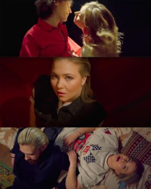 Veronika Kovalenko Instagram - Music credits:
Lyrics: Veronika Kovalenko, Ivan Klymenko
Music: Veronika Kovalenko, Ivan Klymenko
Arranging: Storm.producer
Mixing and mastering: Storm.producer
Produced by Ivan Klymenko, Storm.producer

Credits:
Director: Oksana Kovtunovych @_kovtunovych_ 
1AD: @lobantcov_adrian
DoP: @bearteeth_ 
Gaffers: danik.yushchenko @fckoff.docx
Production designer - @repetition4334
Assistants: @pryakhin.m @__anzhelika_17__

Style: @givemeblvck
Makeup: @vikorovko
Hair style: @darka_hairstyles

Actors:
@Twinz_purp 
@olyatudance 
@bboy_teenwolf 
@anisia_glu
@valeria.liat
@chaba_dance
@1lyakh
@naughtyfiamma 
@ivan_photo03
@lilyaaa_palamar