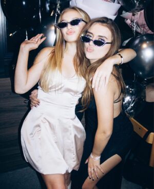 Veronika Lukianenko Instagram - Birthday party vibe😈💫 and my dear birthday girl @aleksakzm ❤️‍🔥