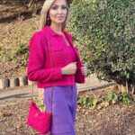 Veronika Mindal Instagram - Pink and purple is definitely a colors that people are not afraid to love out loud. Apart from its aesthetic value, it elicits different emotions and meanings in our lives. It can make us feel luxurious, imaginative, and spiritual. . . . Jacket & top #rachelzoe pants #noisymay Bag #chanel belt & shoes #ralphlauren . . . . . #actress #model #maturemodel #singer #songwriter #Hollywood #LosAngeles #NewYork #Paris #Milan #Ukraine #talent #artist #Instagram #Instastyle #tattooedgirl #Insta #vogue #style #outfit #fashioninspiration #fashion #design #fashiondesign #ashionblogger #veronikamindal