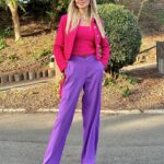 Veronika Mindal Instagram - Pink and purple is definitely a colors that people are not afraid to love out loud. Apart from its aesthetic value, it elicits different emotions and meanings in our lives. It can make us feel luxurious, imaginative, and spiritual. . . . Jacket & top #rachelzoe pants #noisymay Bag #chanel belt & shoes #ralphlauren . . . . . #actress #model #maturemodel #singer #songwriter #Hollywood #LosAngeles #NewYork #Paris #Milan #Ukraine #talent #artist #Instagram #Instastyle #tattooedgirl #Insta #vogue #style #outfit #fashioninspiration #fashion #design #fashiondesign #ashionblogger #veronikamindal