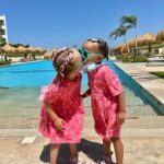 Veronika Nízlová Instagram - Najvacsia radost tieto nase dve lasky❤️❤️ #linda #nea #cousins #egypt #vacation