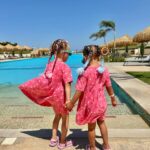 Veronika Nízlová Instagram - Najvacsia radost tieto nase dve lasky❤️❤️ #linda #nea #cousins #egypt #vacation