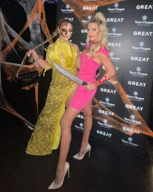 Veronika Nízlová Instagram - Halloween Birthday Monster Party🖤😈🔥☠️👻 Dakujeme moja milovana pishuk @barborahruban za pozvanie! A velke dakujem @olyakhomichmakeup za tento uzasny make up!