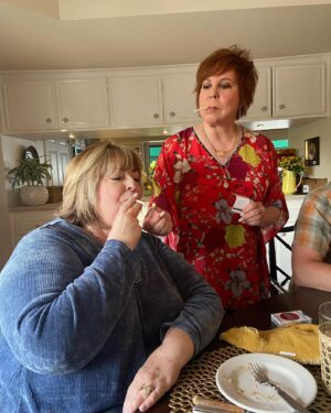 Vicki Lawrence Instagram - Having fun turning 75! Smoking with my sister🤪😂